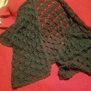 Crochet Wrap Sweater with Sleeves